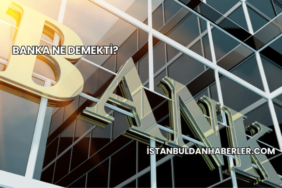 Banka Ne Demekti?