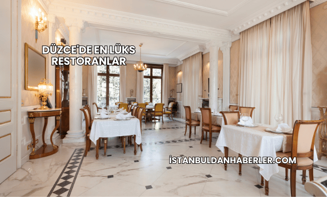 Düzce'de En Lüks Restoranlar