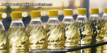 Ayçiçek Yağı Fabrikası Maliyeti 2025