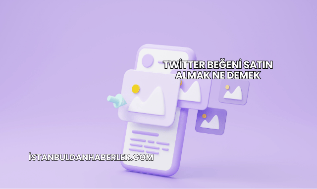 Twitter Beğeni Satın Almak Ne Demek