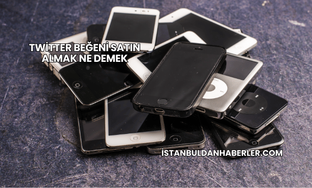 Twitter Beğeni Satın Almak Ne Demek