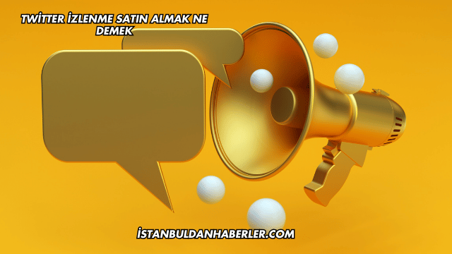 Twitter İzlenme Satın Almak Ne Demek
