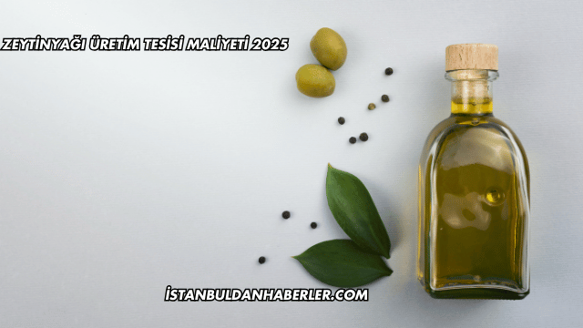 Zeytinyağı Üretim Tesisi Maliyeti 2025